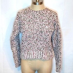 Hippie Rose Cropped Knit Sweater Size Small